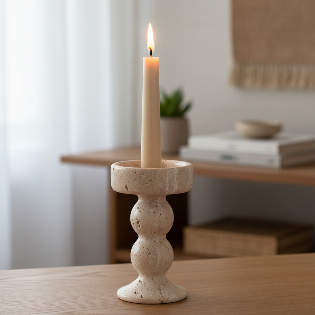 Belluno Marble Candle Holder