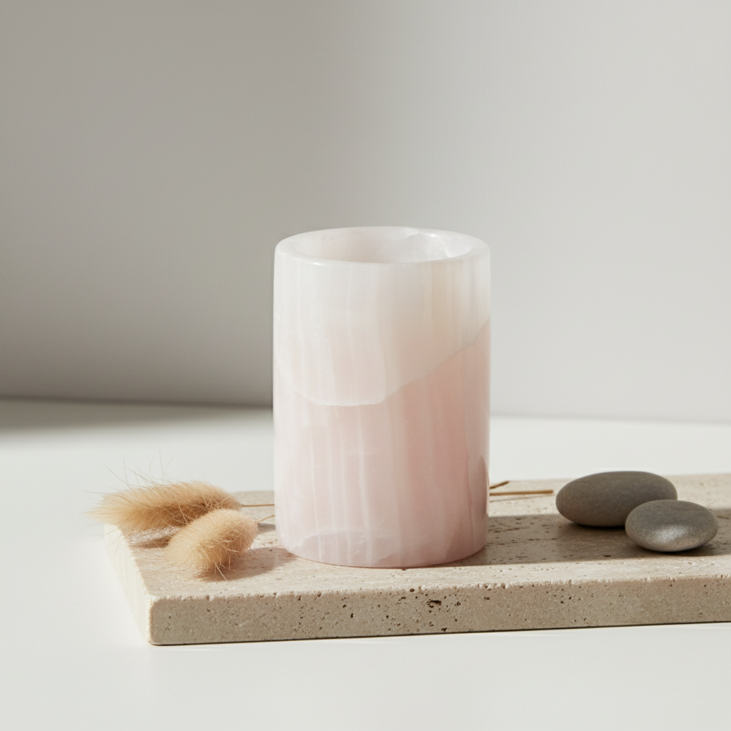 Lustra Marble Essence Cylinder Candle Holder
