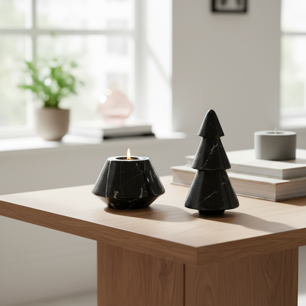 Ardena Stone Tree Candle Holder