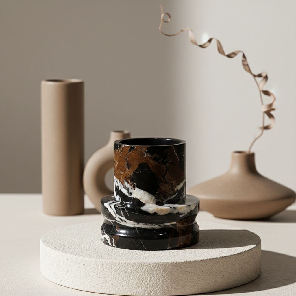 Altura Marble Vase – Sculpted Modern Form