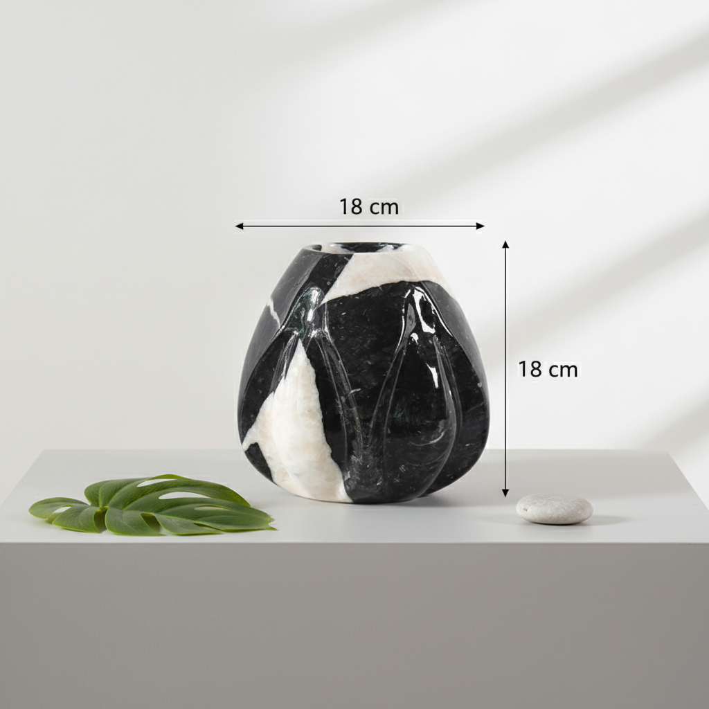Calyx Marble Vase – Solid Stone Design