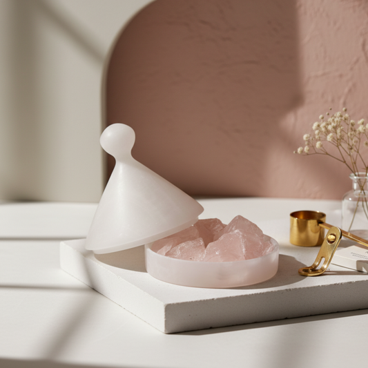 Lucente White Onyx Candle Jar