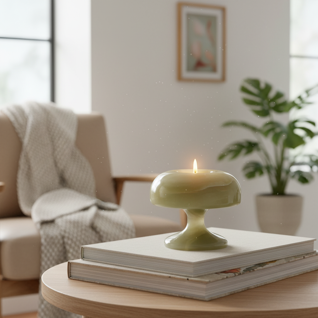 Velluto Onyx Candle Holder – Handcrafted Stone Luminaire