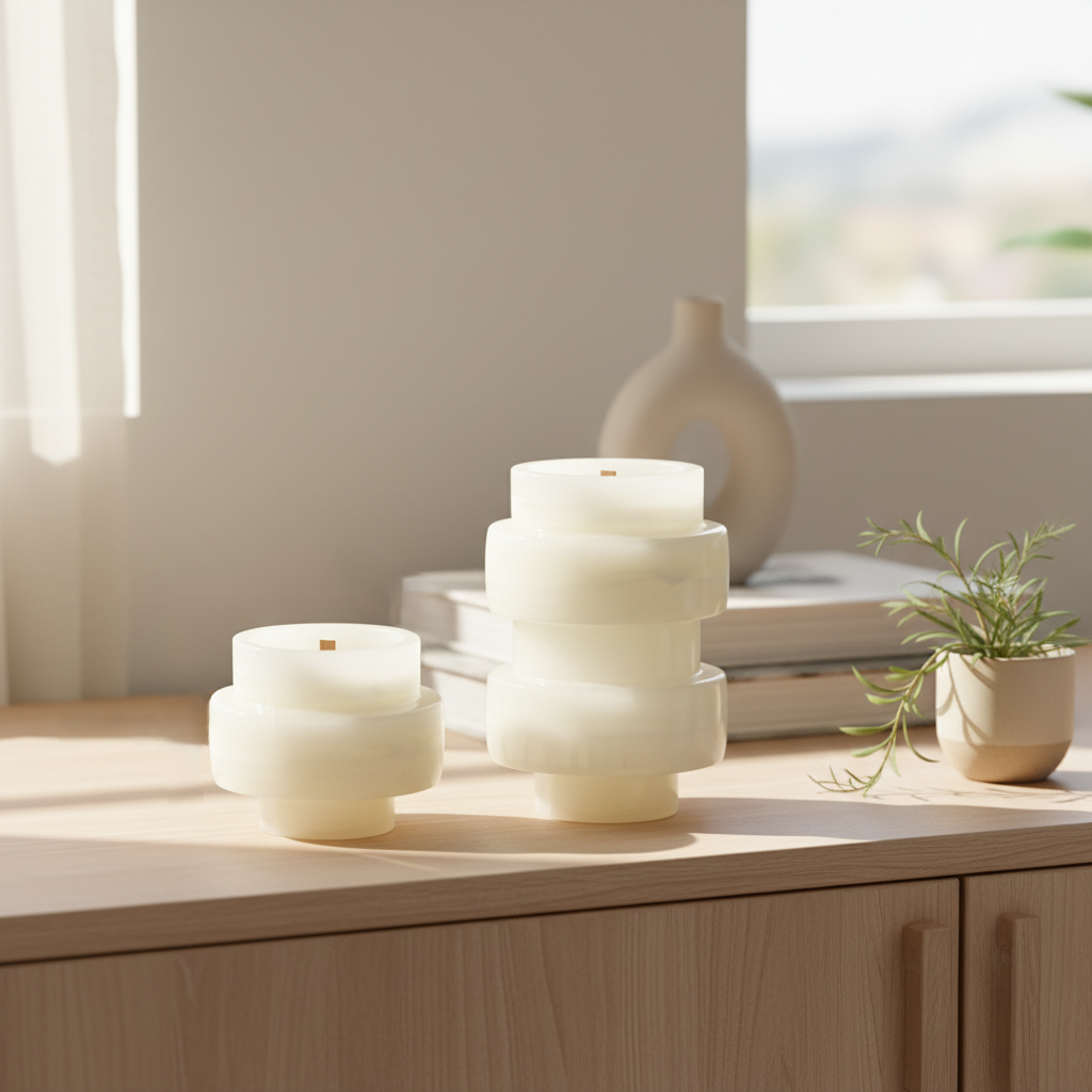 Novara Onyx Candle Jar