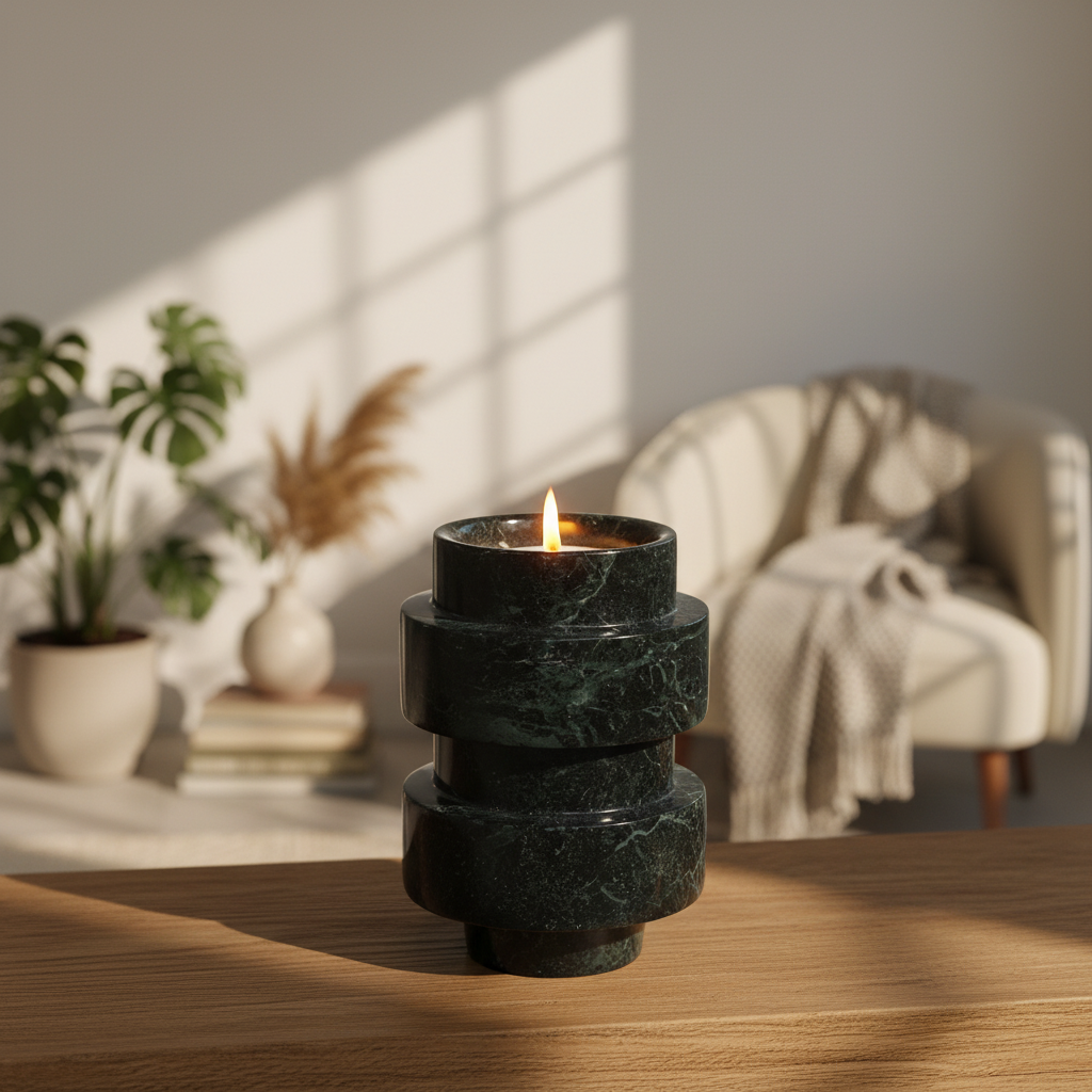 Novara Onyx Candle Jar