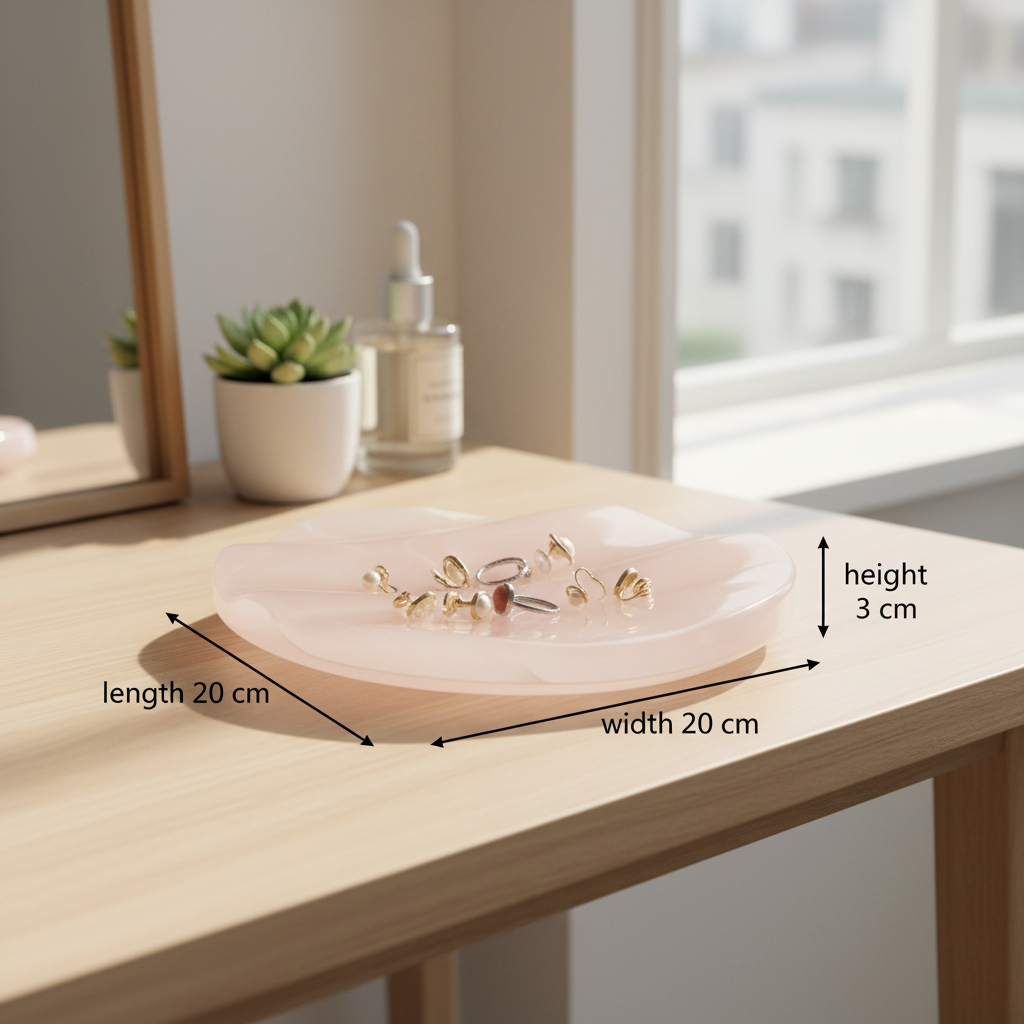 Aurelle Pink Onyx Wave Tray