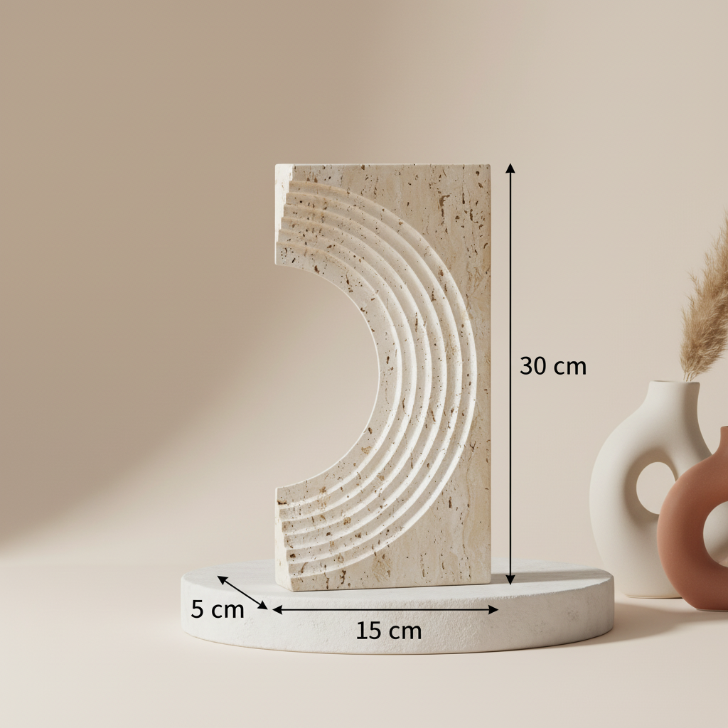 Sculptura Marble Accent Ornaments – Solid Stone Modern Décor