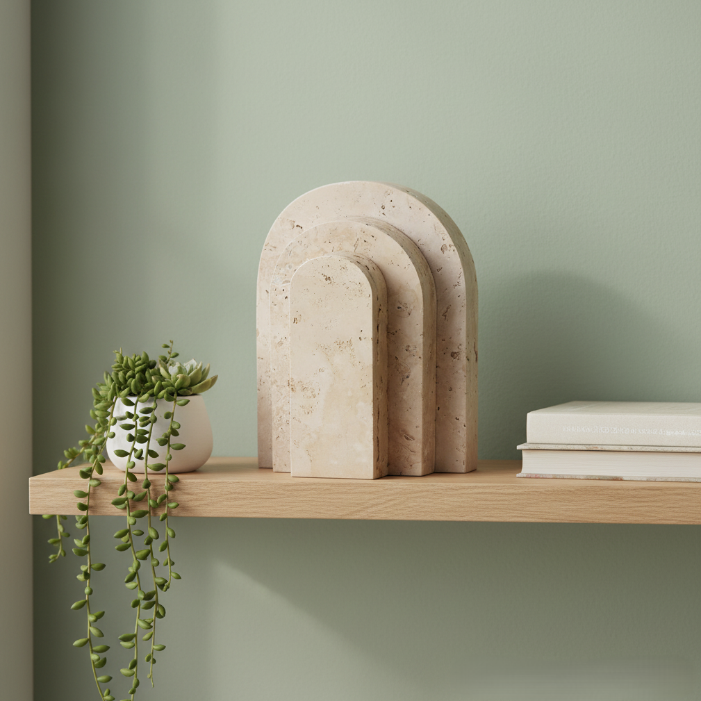 Sculptura Marble Accent Ornaments – Solid Stone Modern Décor