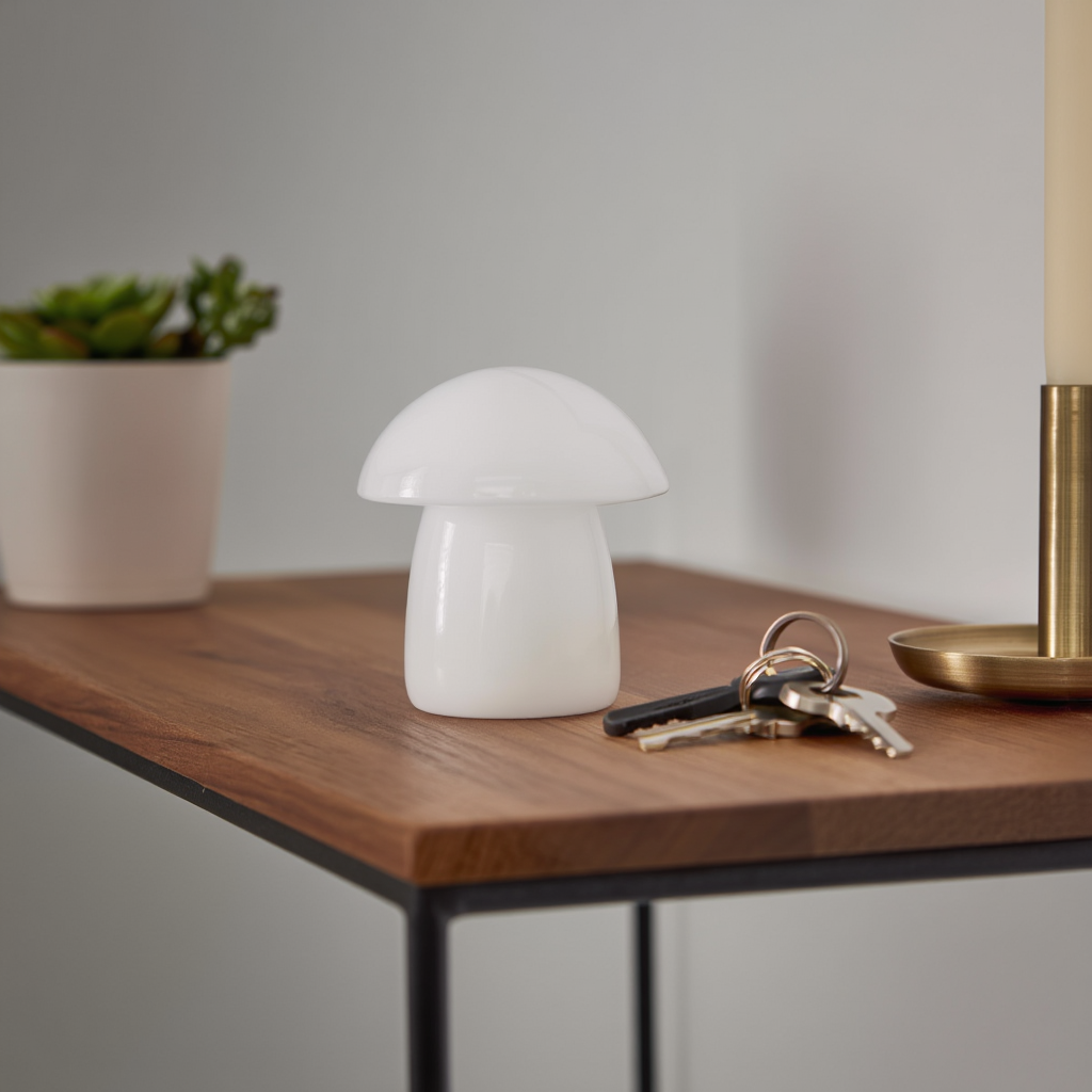 Lumière Marble Mushroom Ornament