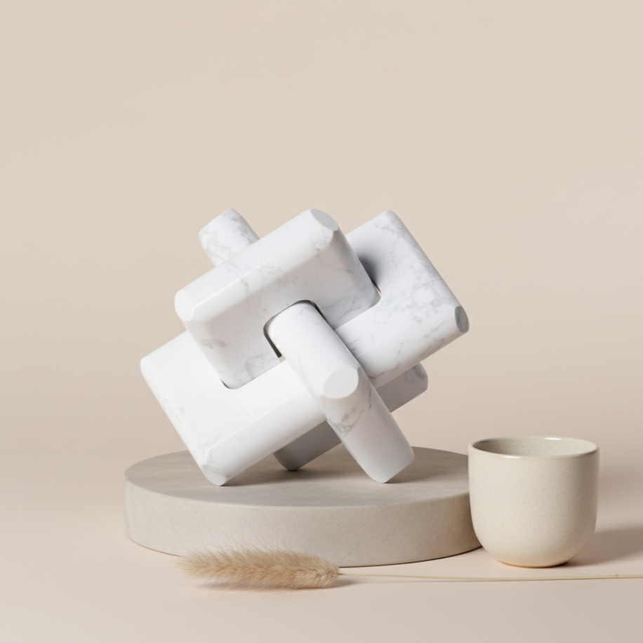 Eclat Marble Knot Ornament