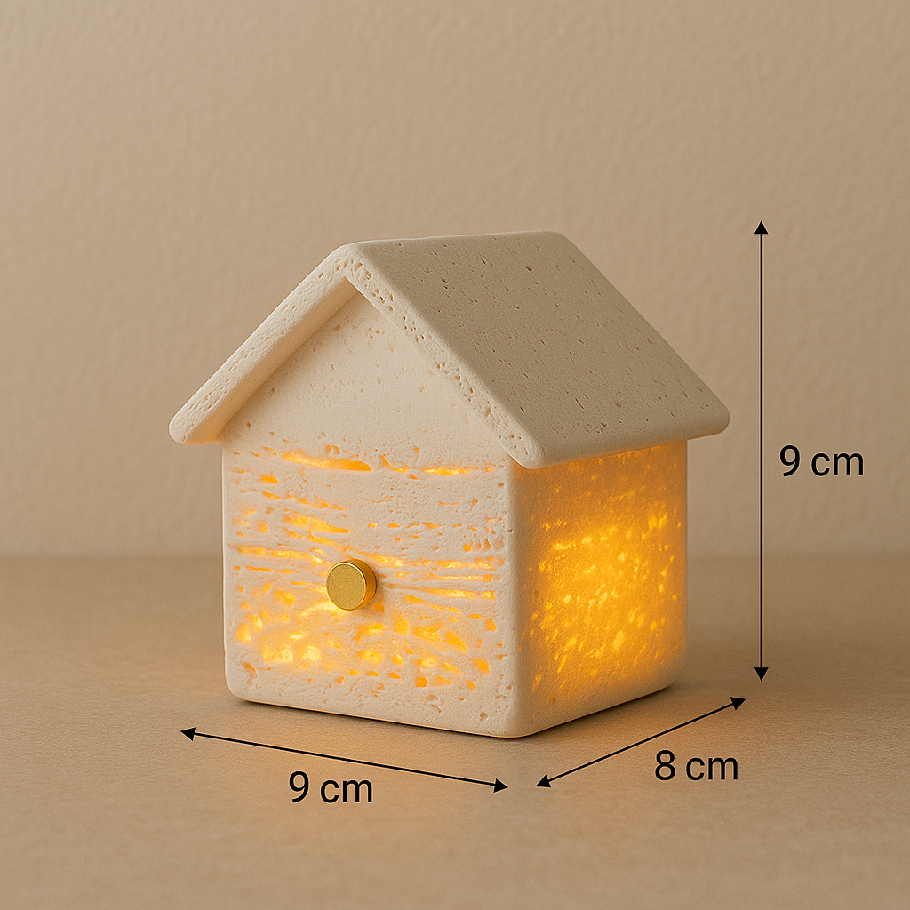 Haven Marble House Lamp – Wireless Solid Stone Design Light